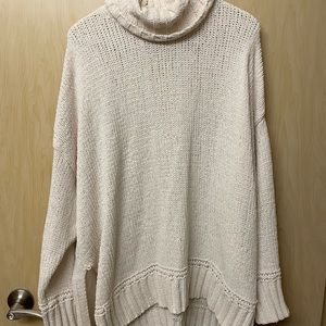 Aerie white turtleneck sweater